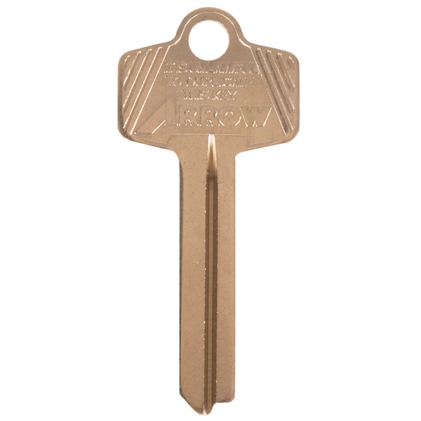 6/7-pin Keyblank, 1D Keyway, Embossed Logo Only, PK50